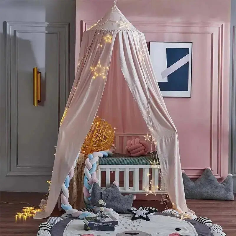 Dusty Rose Bed Canopy