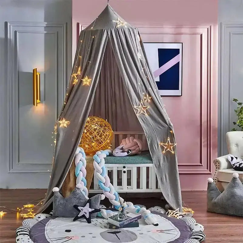 Gray Bed Canopy