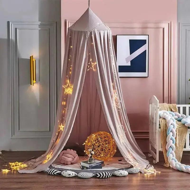 Dusty Rose Bed Canopy