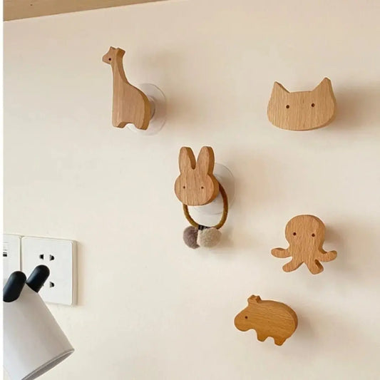Decoration | Wooden animal head hook