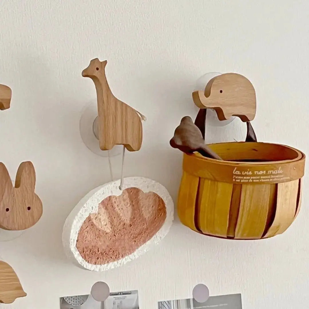 Decoration | Wooden animal head hook