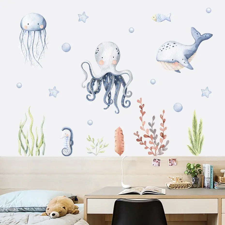 Stickers Muraux ⎮ Monde Marin Lovely Cocoon