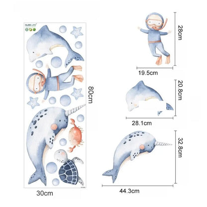 Stickers Muraux ⎮ Monde Marin Lovely Cocoon